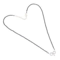 Infinity Pendant Pure 925 Sterling Silver Modern Mangalsutra
