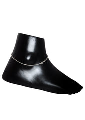 Pretty pair of Anklets in 92.5 Sterling Silver
