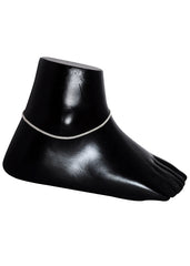 Fancy pair of Anklets in 92.5 Sterling Silver