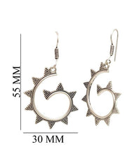 Designer pair of Earrings in Silver Alloy
