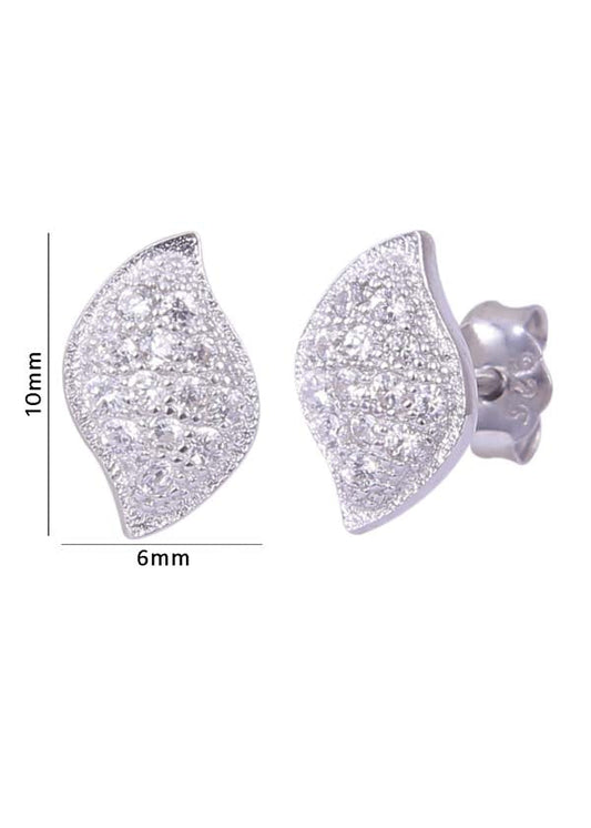 925 Sterling Silver Good Looking Pair Of Cute Cz Studs