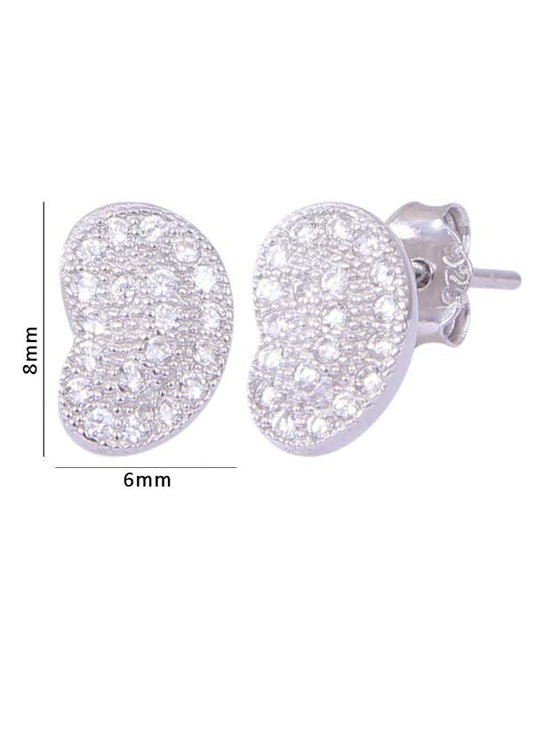 925 Sterling silver Cute and Light Weighted Cz Studs