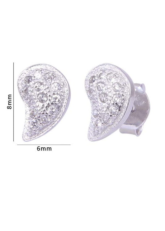 925 Sterling Silver Light weighted Cz Studs