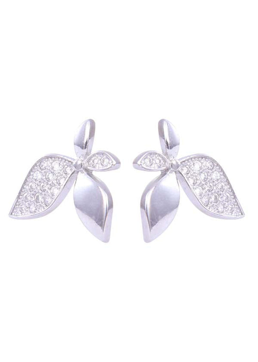 925 Sterling Silver Big And Trendy Cz Stud