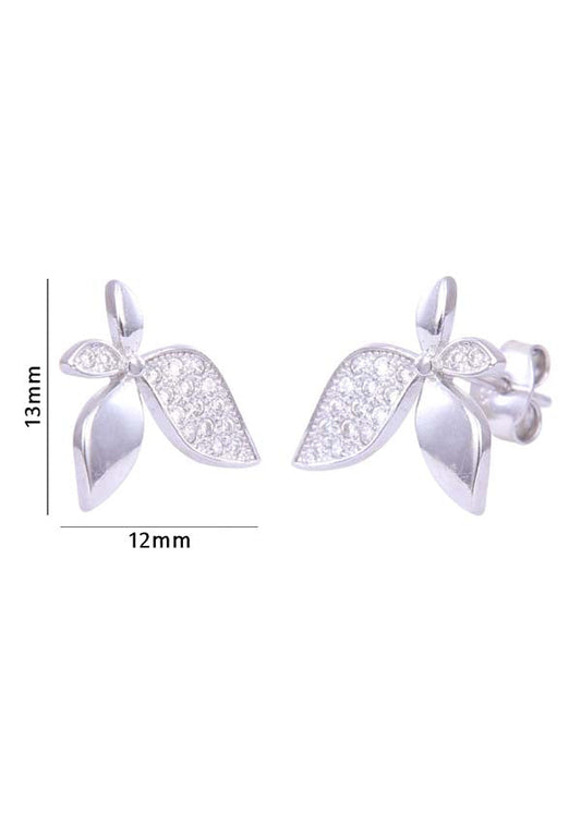 925 Sterling Silver Big And Trendy Cz Stud