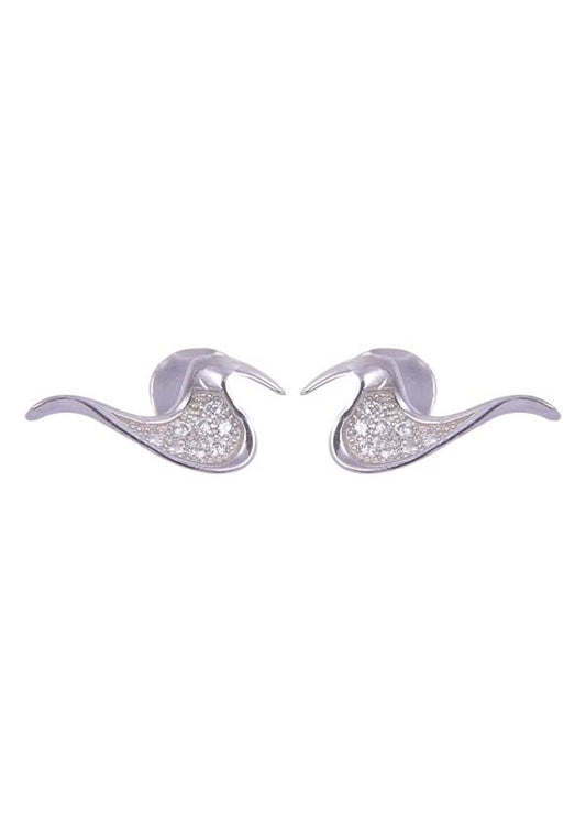 925 Sterling Silver Pair of Designer And Trendy Cz studs