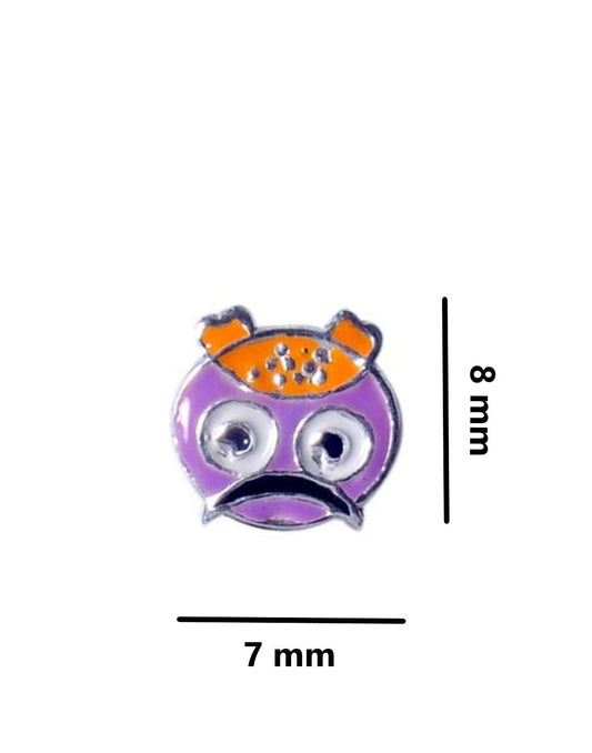 Pure 925 Sterling Silver Cute and Elegant Enamel Studs Earrings