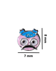 Pure 925 Sterling Silver Cute and Elegant Enamel Studs Earrings