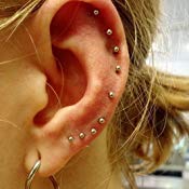 925 Sterling Silver Piercing 3 mm Hollow Ball Stud Unisex Earrings