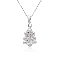 Ganpati 92.5 Sterling Silver Small Pendant with 18 inch Chain