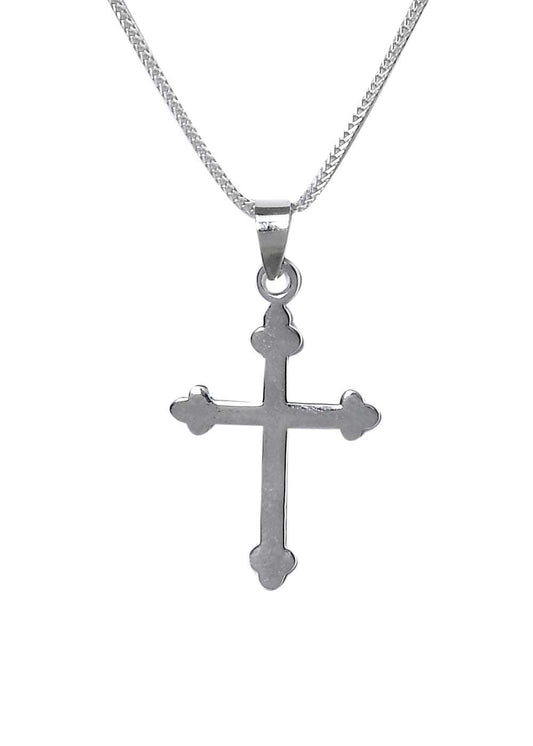 Light weighted holiest 925 Silver Cross Pendant with 18 inch Chain