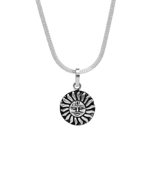 Surya Pendant with Chain 92.5 Silver Pendant