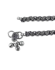 Boho Single Anklet in Silver Alloy