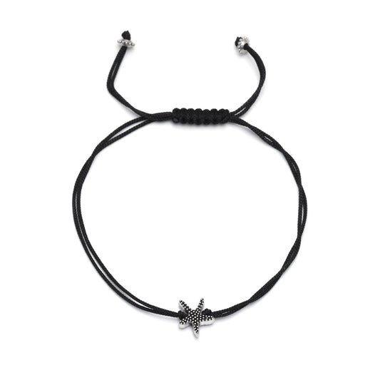 Cool Star Fish Anklet with Adjustable Black Thread