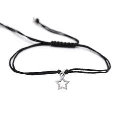 Star Anklet with Adjustable Black Thread