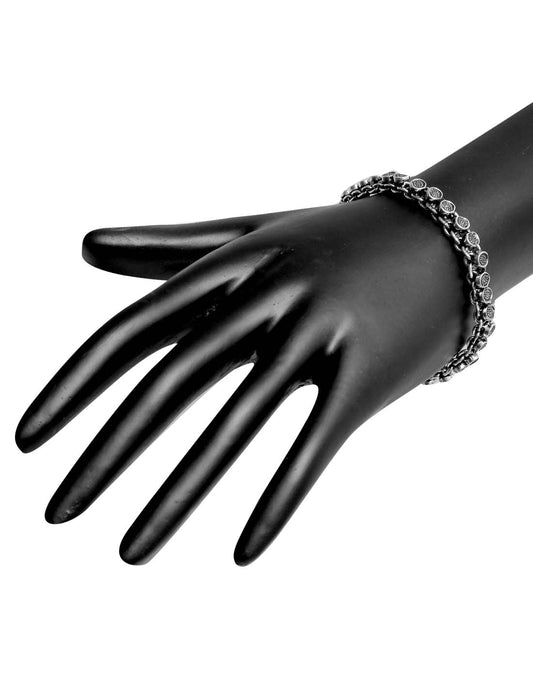 Unisex Bracelet in Silver Alloy