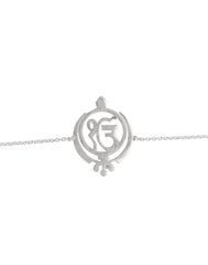 Handmade Combo of Holy Sikh Ek Onkar And Khanda Silver Alloy Bracelet