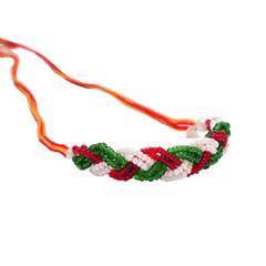 Handmade Colorful Beaded Silver Alloy Unisex Rakhi
