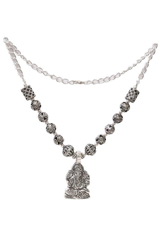 Designer Sitting Ganesha Necklace