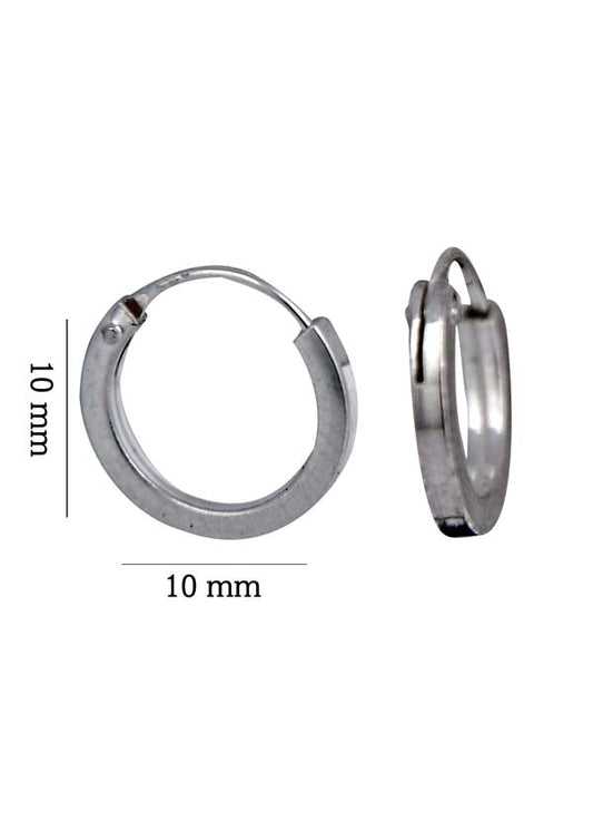 Sterling Silver Unisexual Hoop Earrings