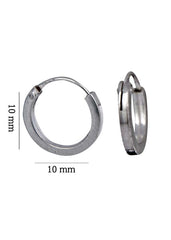 Sterling Silver Unisexual Hoop Earrings