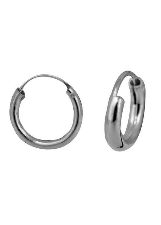 Pure 92.5 Sterling Silver Light weighted Hoop Earrings