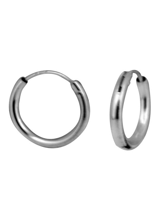 Pure 92.5 Sterling Silver Light weighted Hoop Earrings