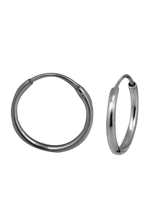 Pure 92.5 Sterling Silver Light weighted  Hoop Earrings