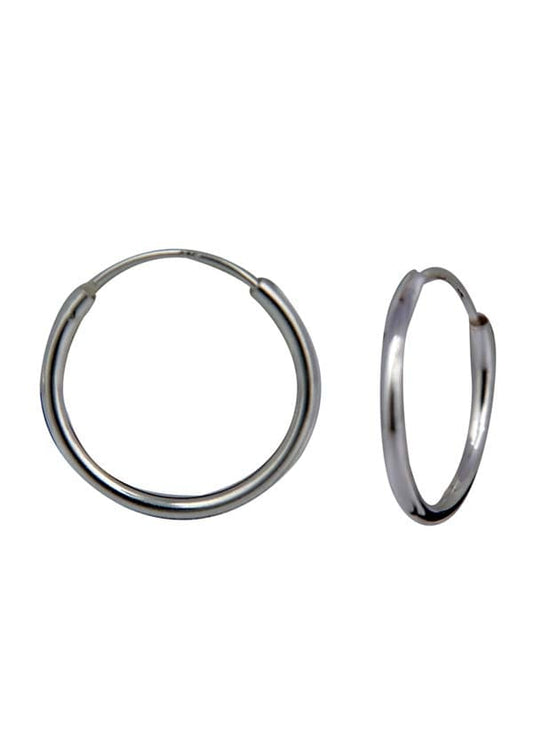 Pure 92.5 Sterling Silver Light weighted Hoop Earrings