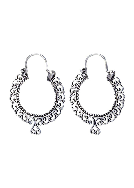 Pure 92.5 Sterling Silver Hoop Earrings