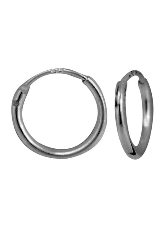 Pure 92.5 Sterling Silver Light weighted Hoop Earrings