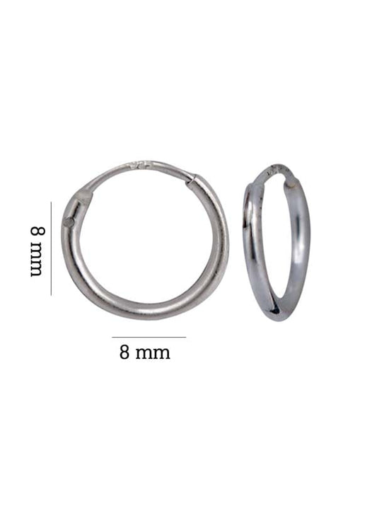 Pure 92.5 Sterling Silver Light weighted Hoop Earrings