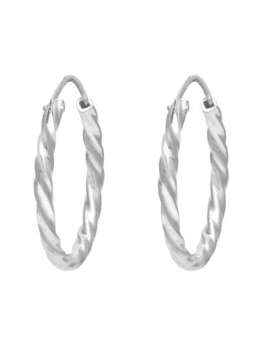 Pure 92.5 Sterling Silver Hoop Earrings