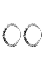 Pure 92.5 Sterling Silver Hoops Earrings