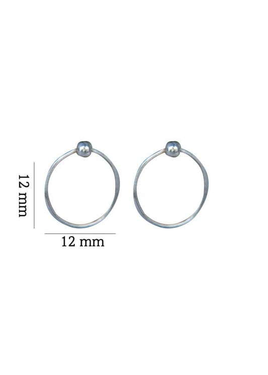 Pure 92.5 Sterling Silver Light weighted Hoop Earrings