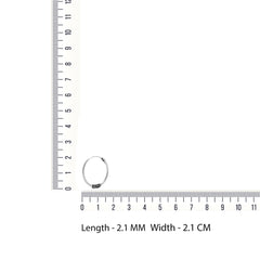 Good Looking Pure 92.5 Sterling Silver Oxidised Hoops Balis