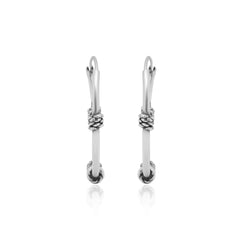 Designer and Trendy Pure 92.5 Sterling Silver Oxidised Hoops Balis