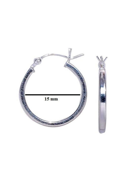 Pure 92.5 Sterling Silver Hoop Earrings