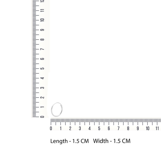 Pure 92.5 Sterling Silver light weighted Hoops