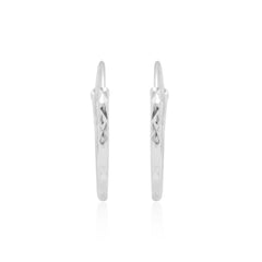 Pure 92.5 Sterling Silver light weighted Hoops