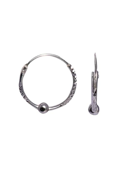 Pure 925 Sterling Silver light weighted Hoop Earrings