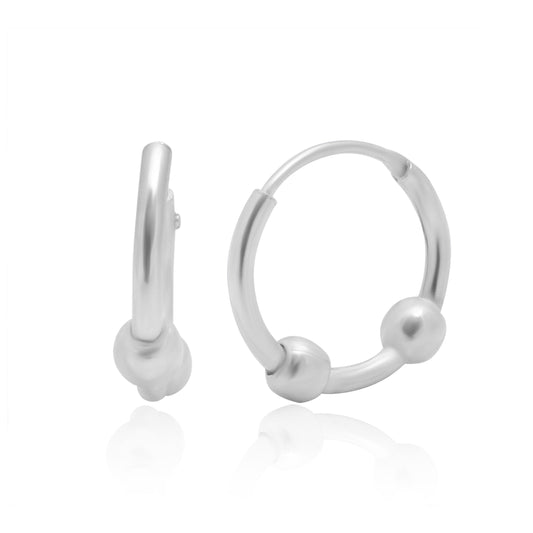Pure 92.5 Sterling Silver Light weighted Hoop Earrings