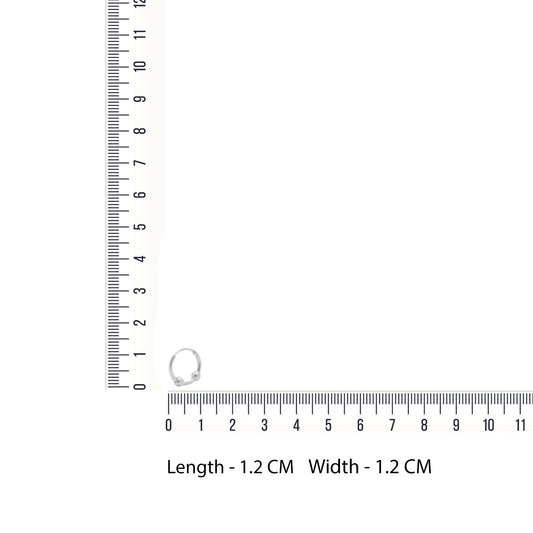 Pure 92.5 Sterling Silver Light weighted Hoop Earrings