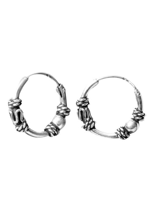 92.5 Sterling Silver light weighted Hoops