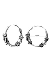 92.5 Sterling Silver light weighted Hoops