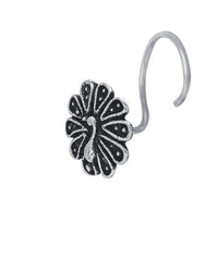 Combo of Designer and Tribal look Big Silver Alloy Nose Pin and Peacock Nose Pin/Studs