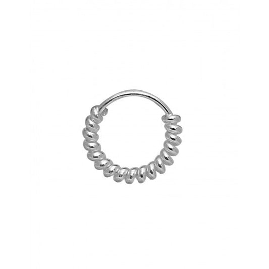 Spiral Single 92.5 Sterling Silver 6 mm Nose Ring for Women