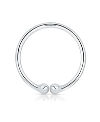 Unisex 92.5 Sterling Silver Clip On Nose Ring