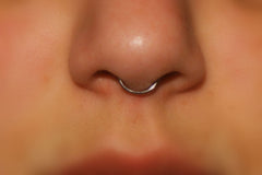 Unisex 92.5 Sterling Silver Clip On Nose Ring