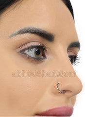 92.5 Sterling Silver Designer Nose and Septum Ring